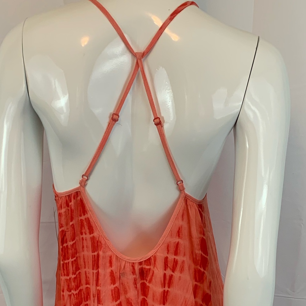 And’Or Red Crinkle Tie- Dye Sundress - Picture 4 of 6